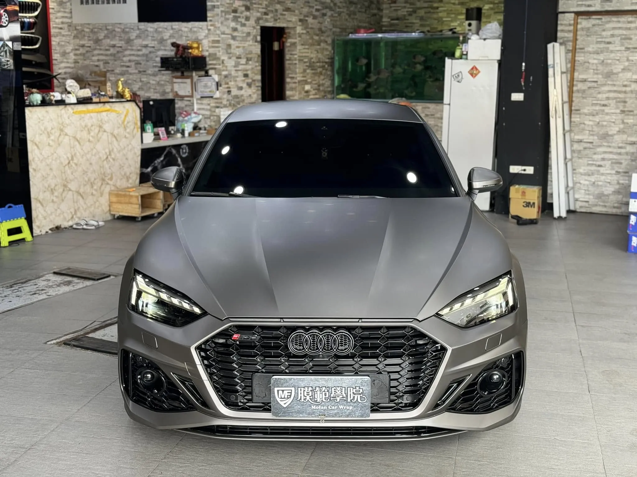 AUDI A5 全車改色 窗框鍍鉻黑化