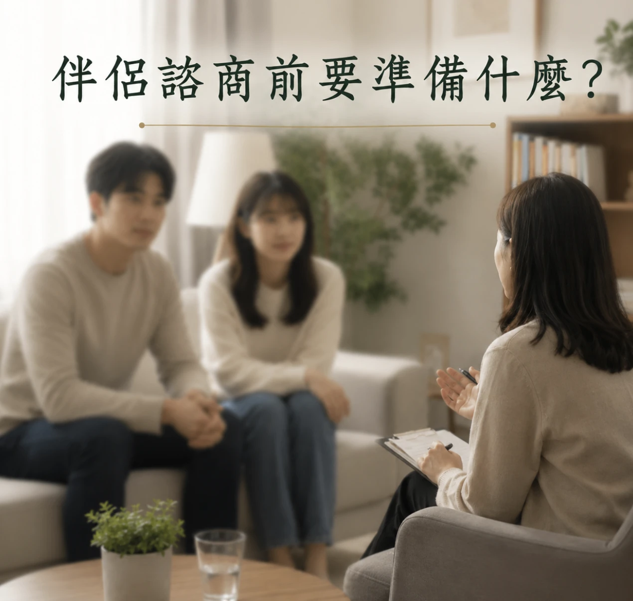 伴侶諮商前要準備什麼？伴侶諮商前必懂的5件事｜心園心理治療所台北所