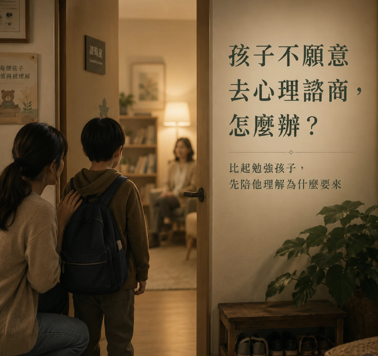 孩子不願意去心理諮商怎麼辦？家長如何跟孩子談心理諮商？