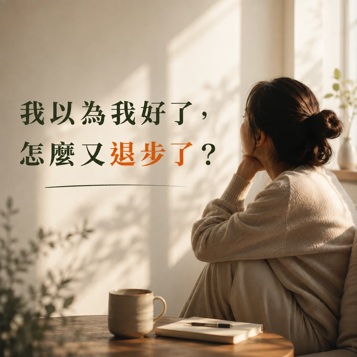 「我以為我好了，怎麼又退步了？」心理諮商中的停滯，其實也是成長的一部分