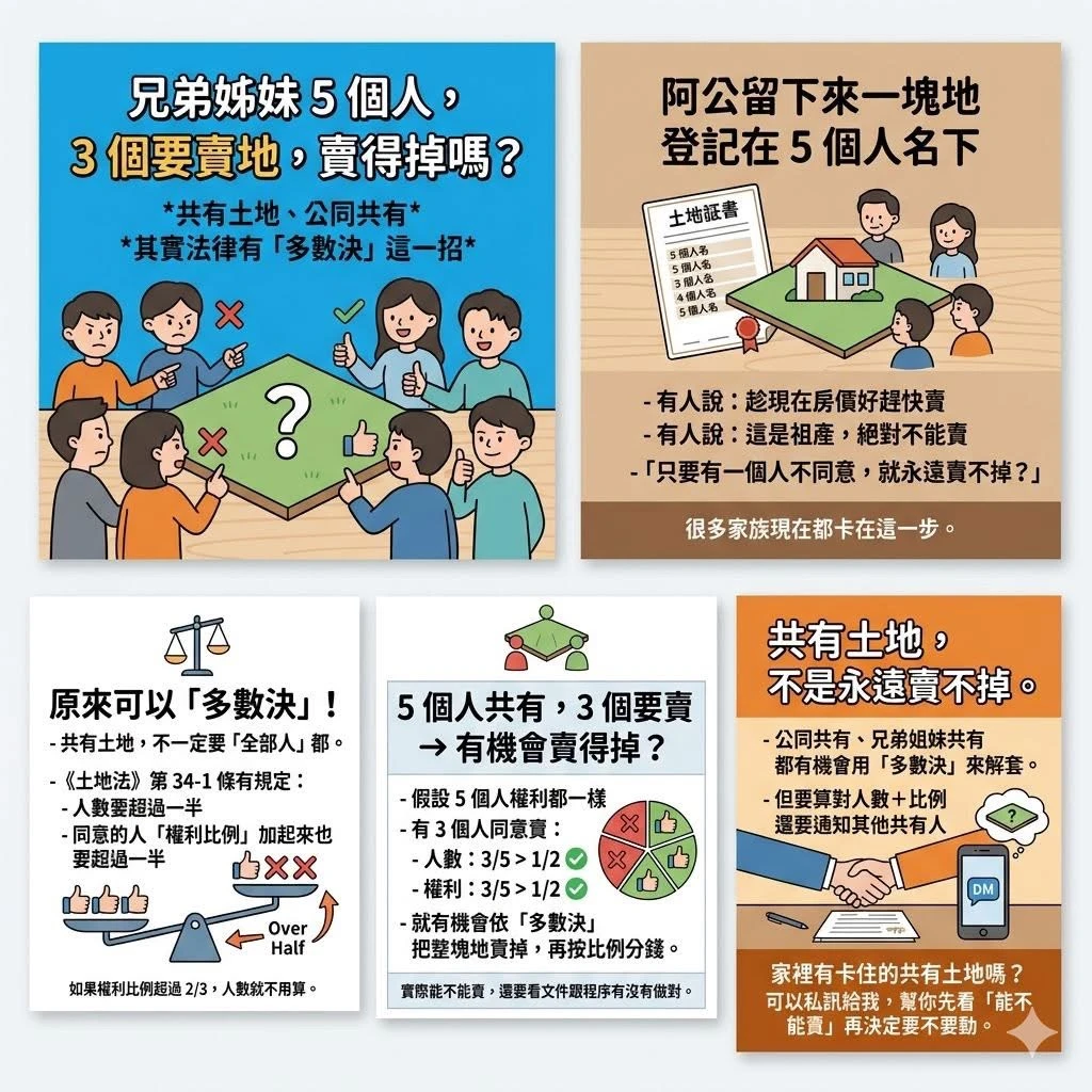處分共有地，需要全體共有人同意嗎?