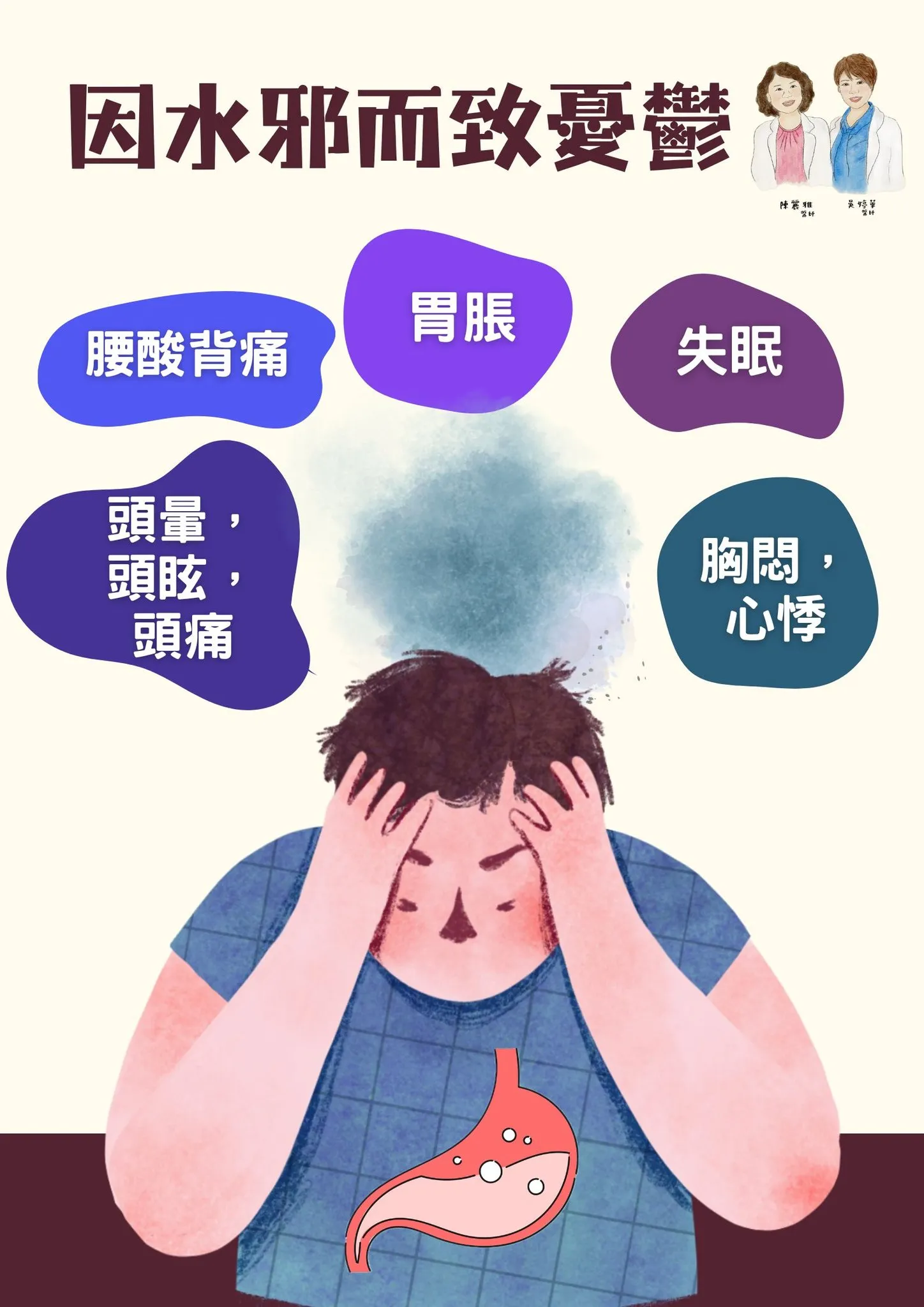 一個服憂鬱症藥物多年的婦人由兒子帶來看診