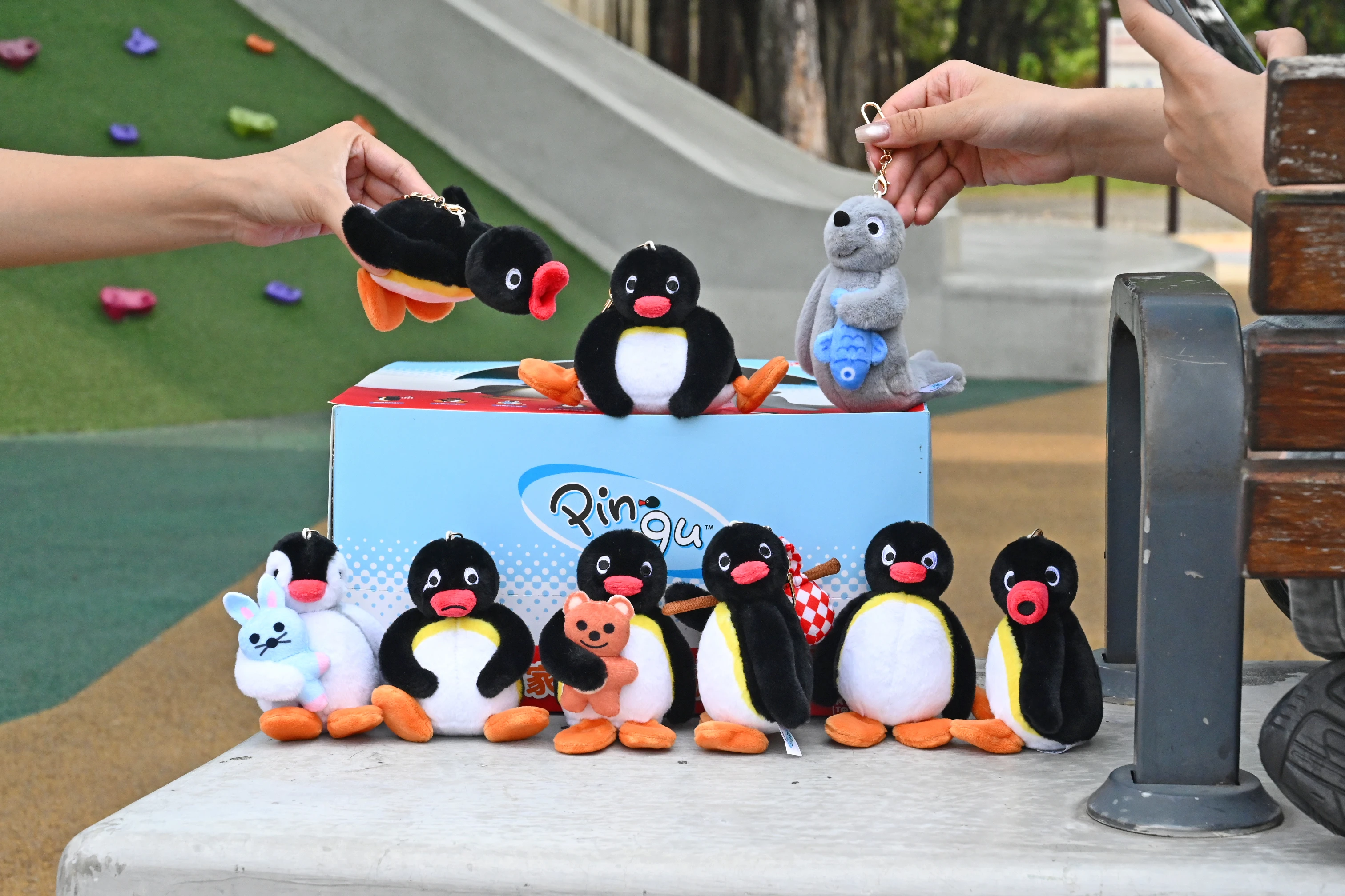 Pingu企鵝家族 造型絨毛吊飾盲盒-單盒(下單9盒一中盒出貨)