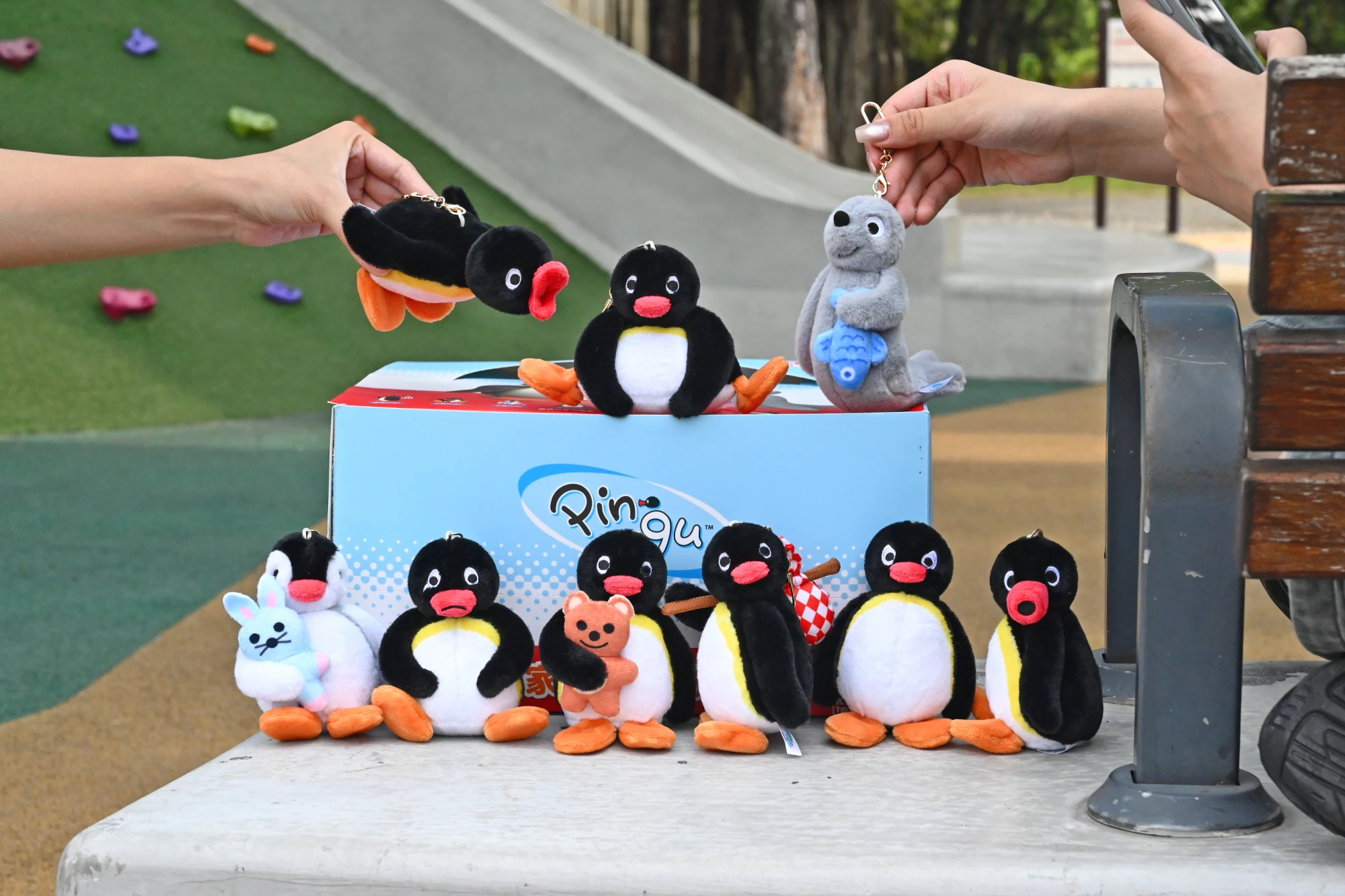 Pingu企鵝家族 造型絨毛吊飾盲盒-單盒(下單9盒一中盒出貨)