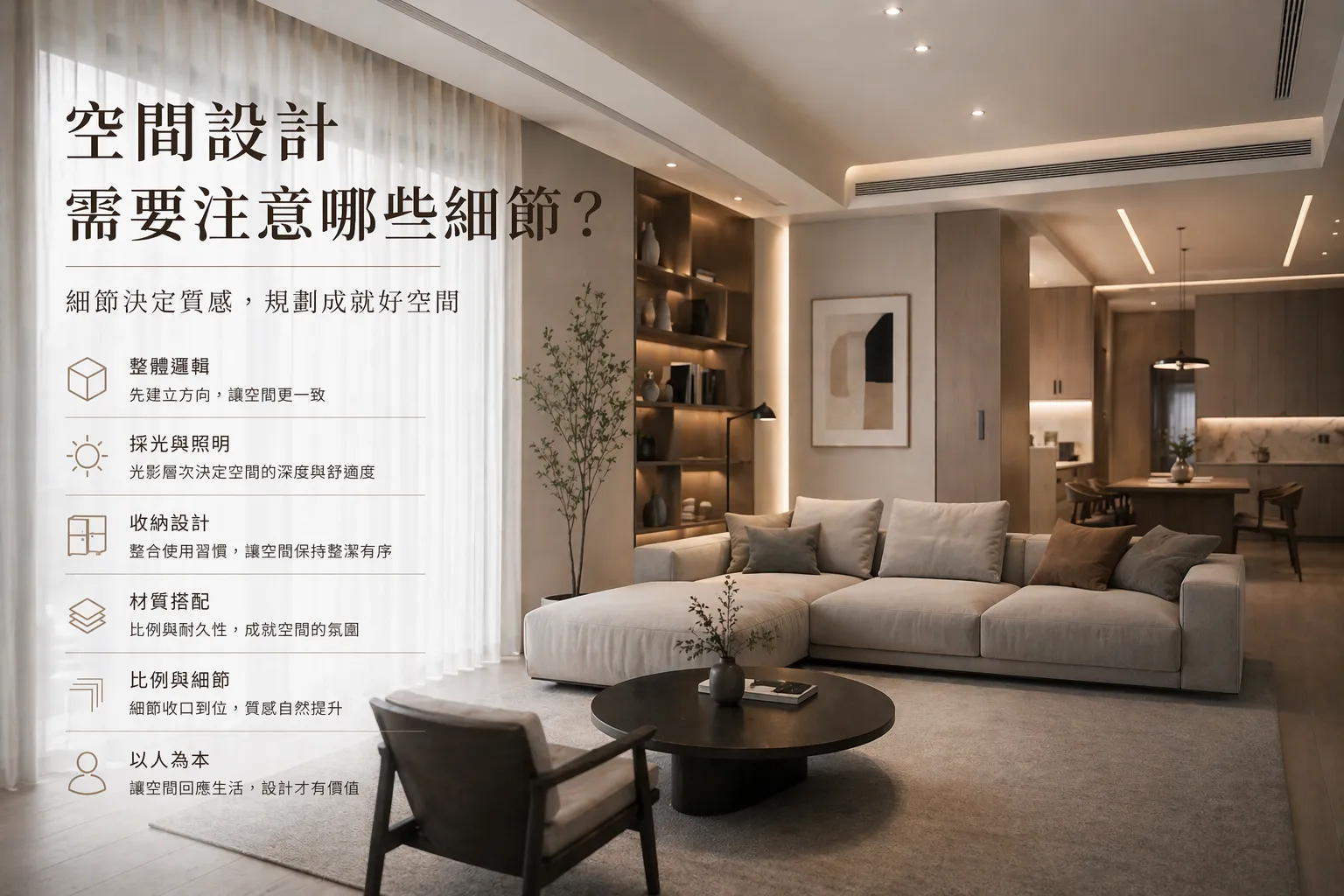空間設計需要注意哪些細節？