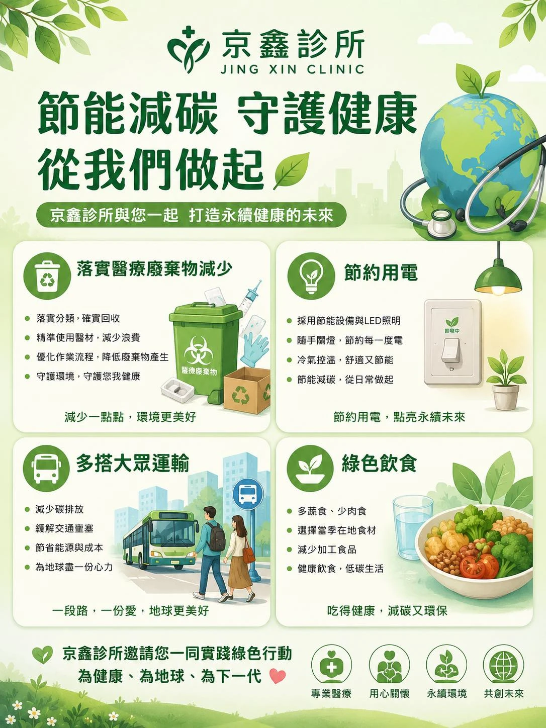 馬上要到「世界環境日」 診所也跟著一起愛地球 - 台中泌尿科診所｜西屯泌尿科診所