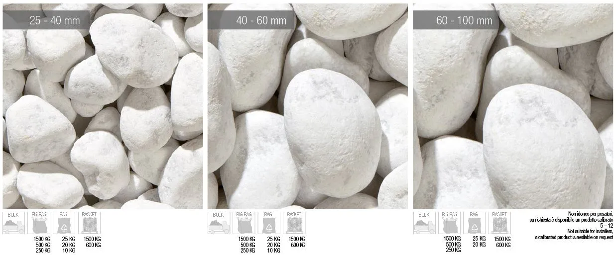 PEBBLE BIANCO CARRARA