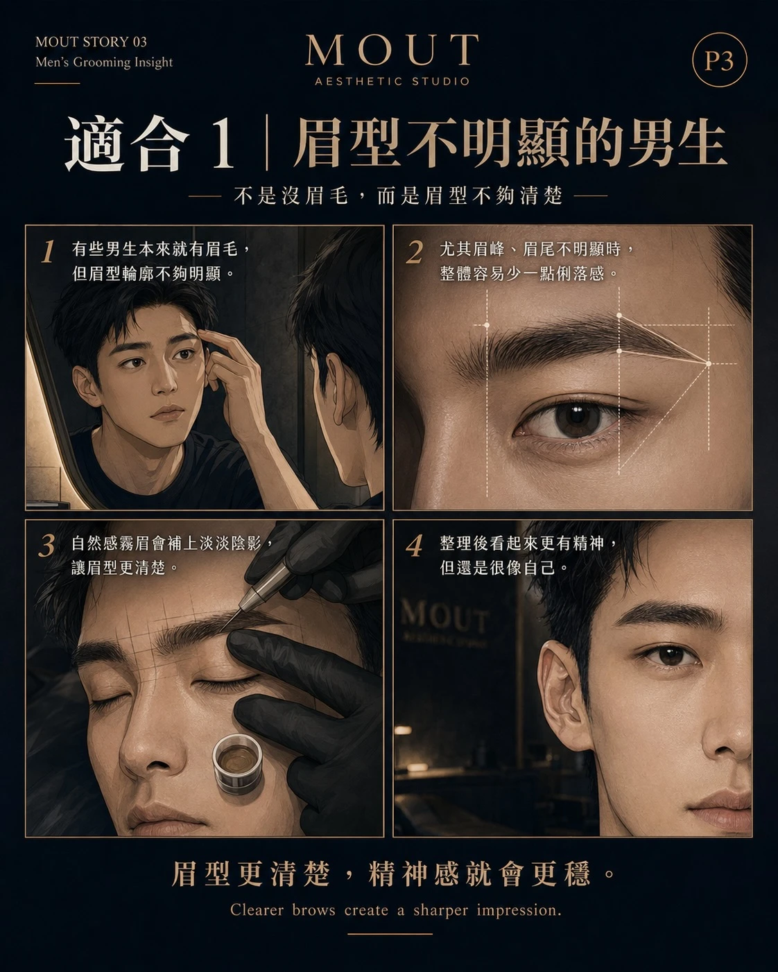 霧眉，適合怎麼樣的男生