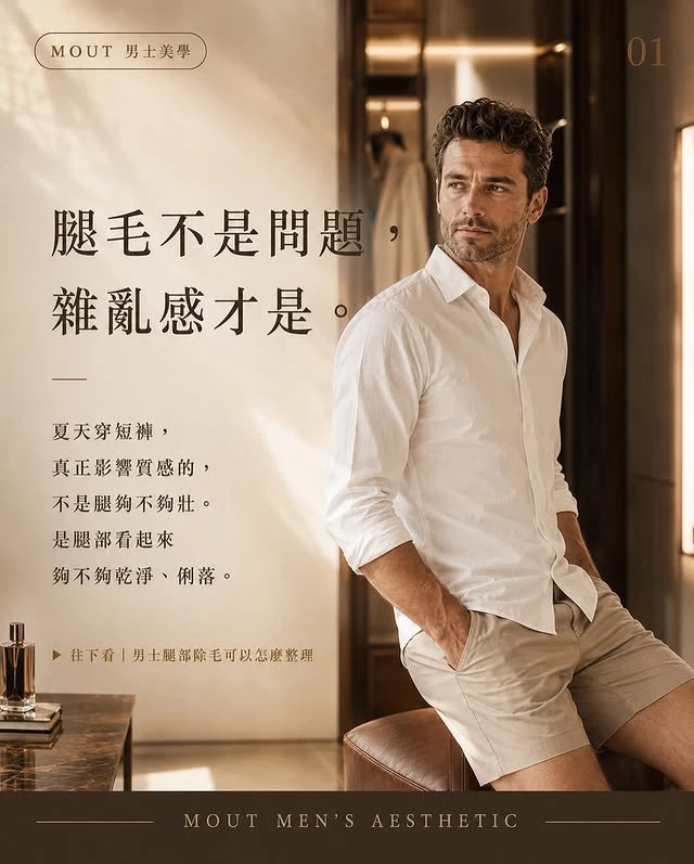 腿毛不是問題，雜亂感才是!!