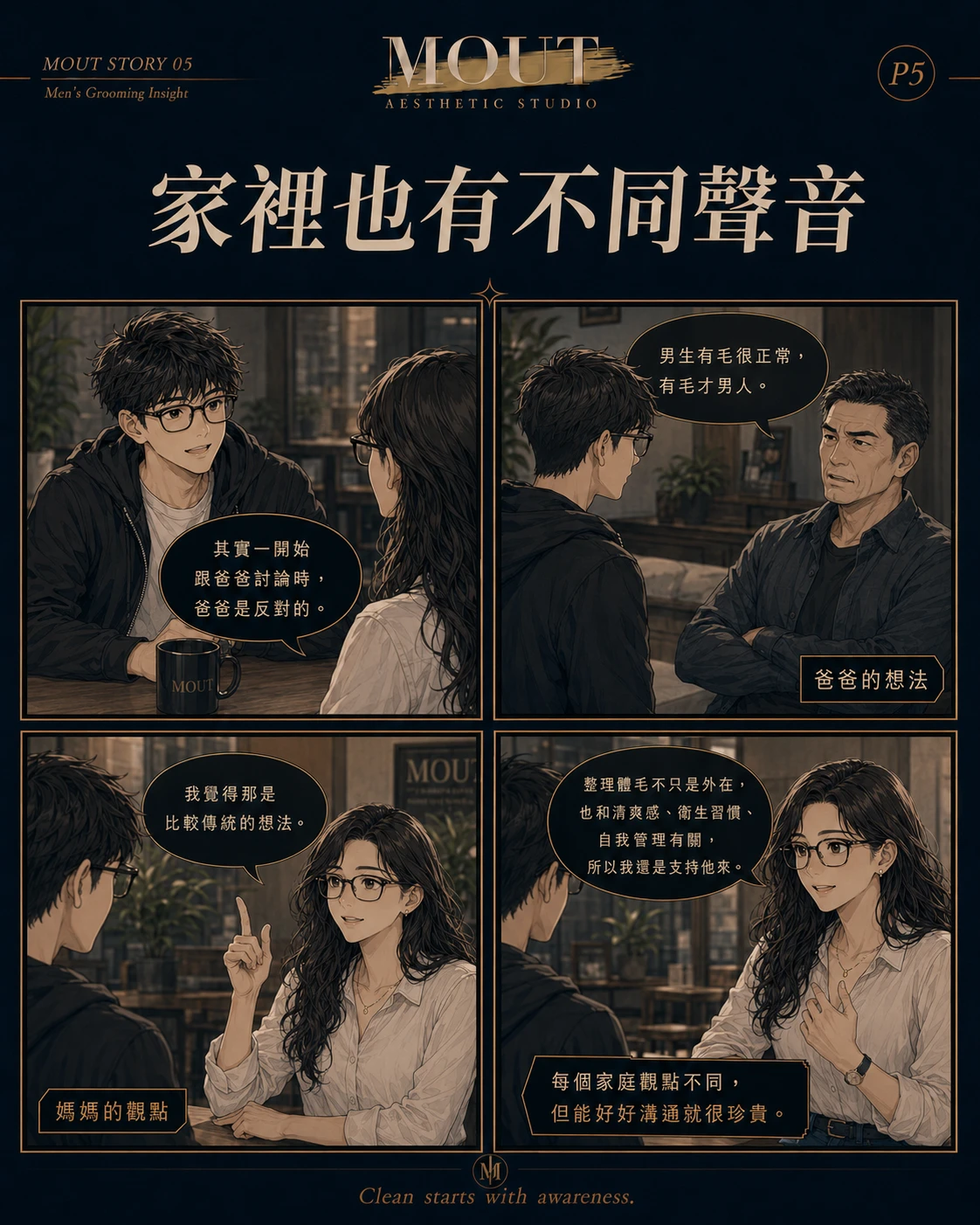 鬍子的乾淨感，決定臉的質感