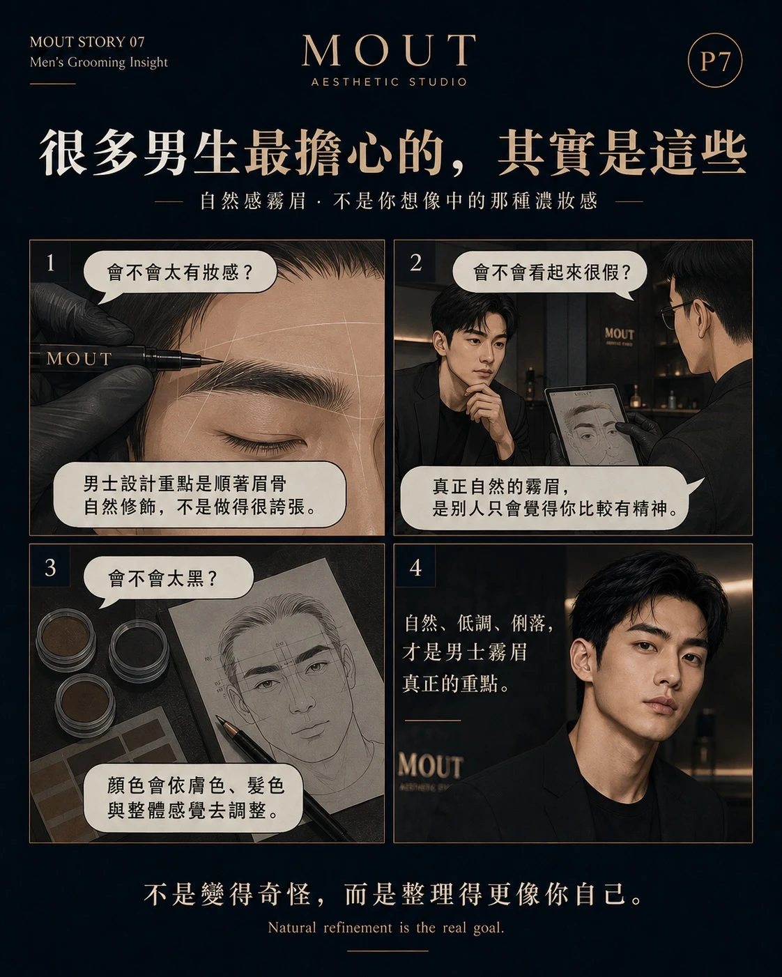 霧眉，適合怎麼樣的男生