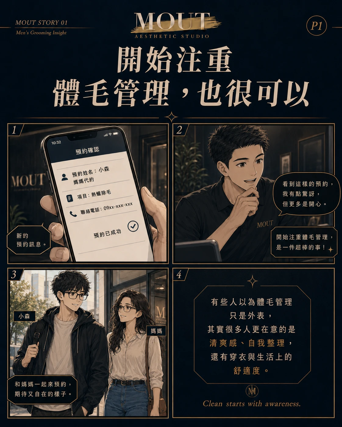 鬍子的乾淨感，決定臉的質感