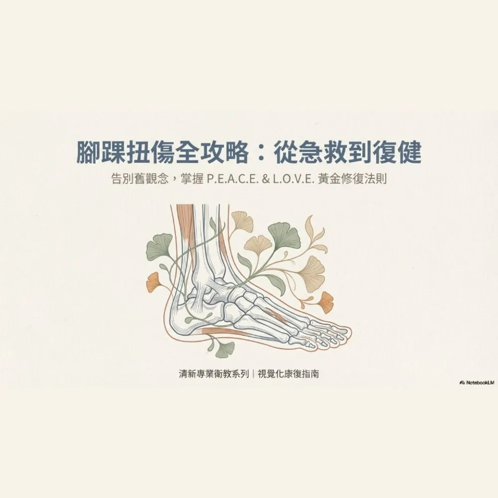 腳踝扭傷全攻略：從急救到復健