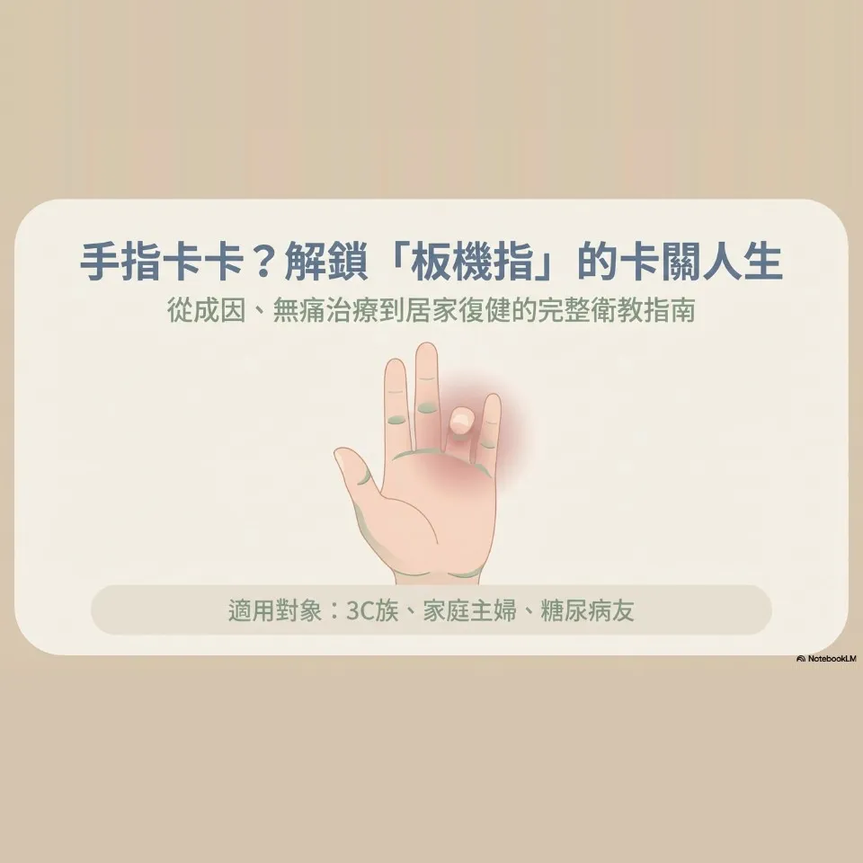 手指卡卡？解鎖「板機指」的卡關人生