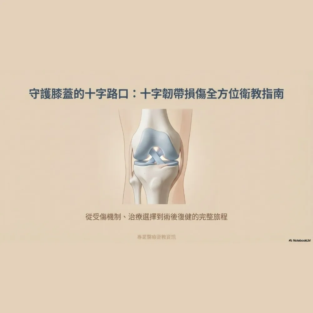 守護膝蓋的十字路口：十字韌帶損傷全方位衛教指南
