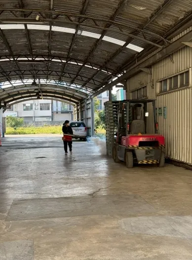 工廠外圍消毒