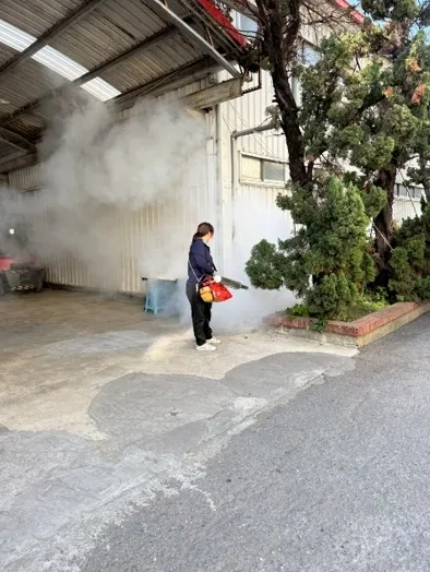 工廠外圍消毒