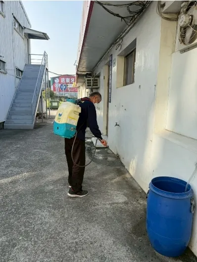 工廠外圍消毒