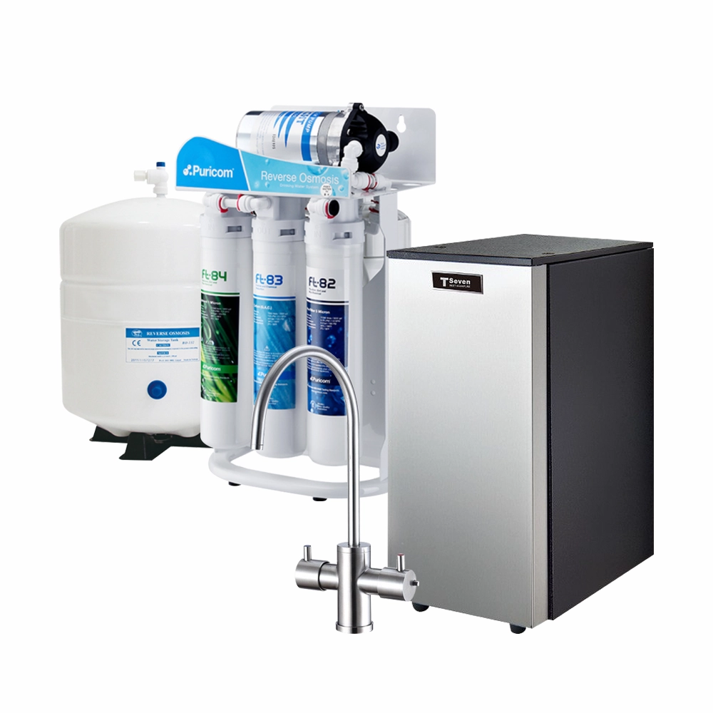 Gleamous 格林姆斯 K700 雙溫廚下加熱器【316L不鏽鋼龍頭】+普家康 快拆式 CE6T-R3 RO純水機【可分期含安裝】