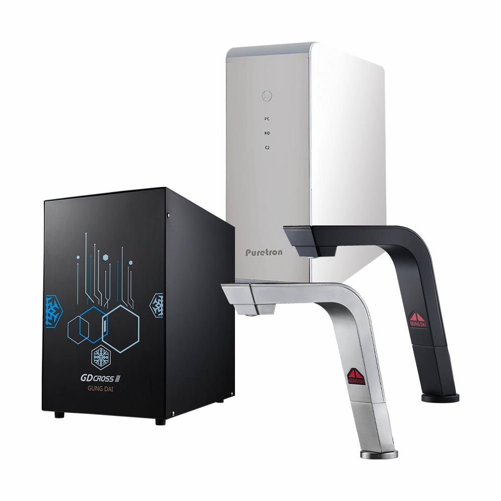 宮黛GD-CROSS III 新廚下全智慧互動式三溫飲水機搭配普立創 DF-400+ 直輸機【免費安裝】【24期零利率】