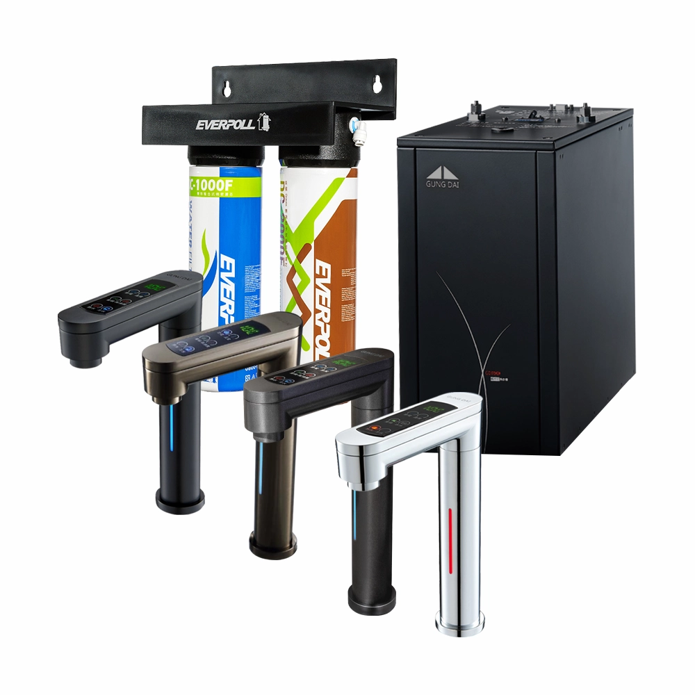 宮黛GD-600 節能可控溫 雙溫廚下型飲水機搭配EVERPOLL DCP3000【免費安裝】【6期零利率】