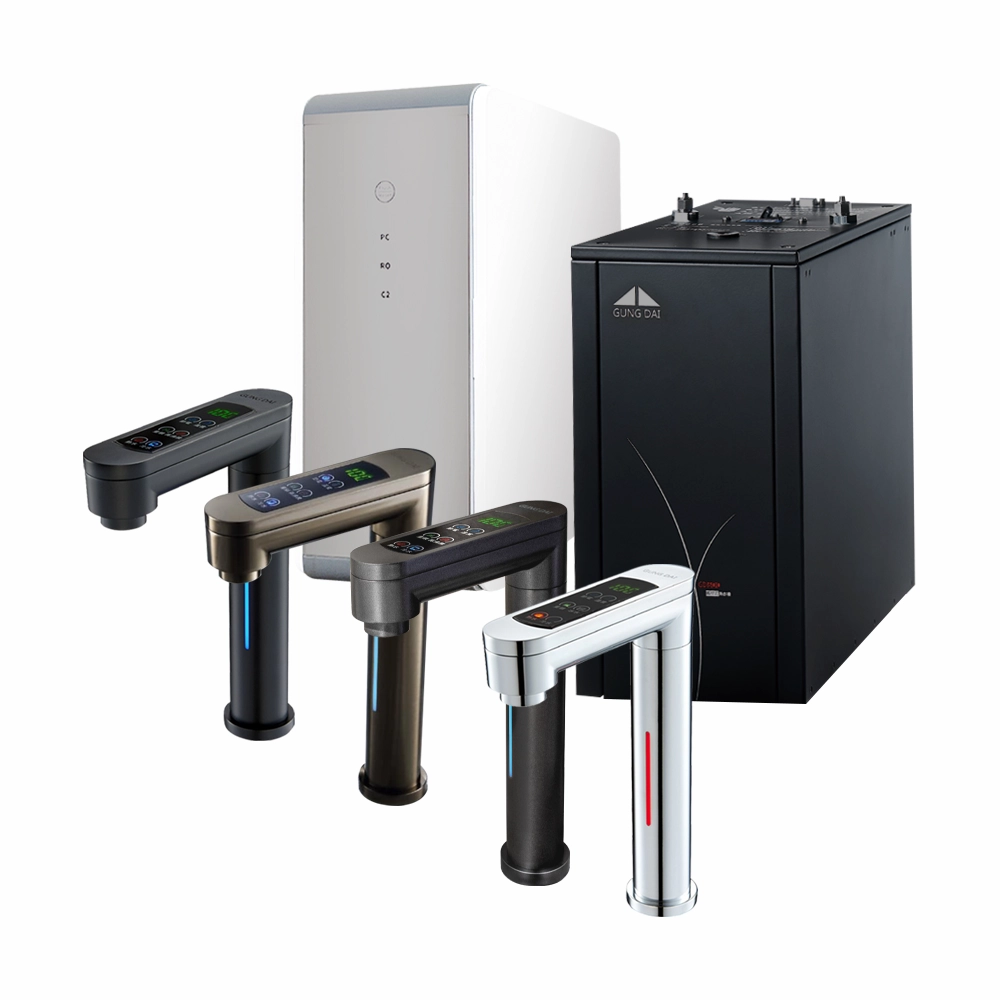 宮黛GD-600 節能可控溫 冷熱二溫廚下型飲水機+搭配普立創DF-400 RO直輸機【6期零利率】