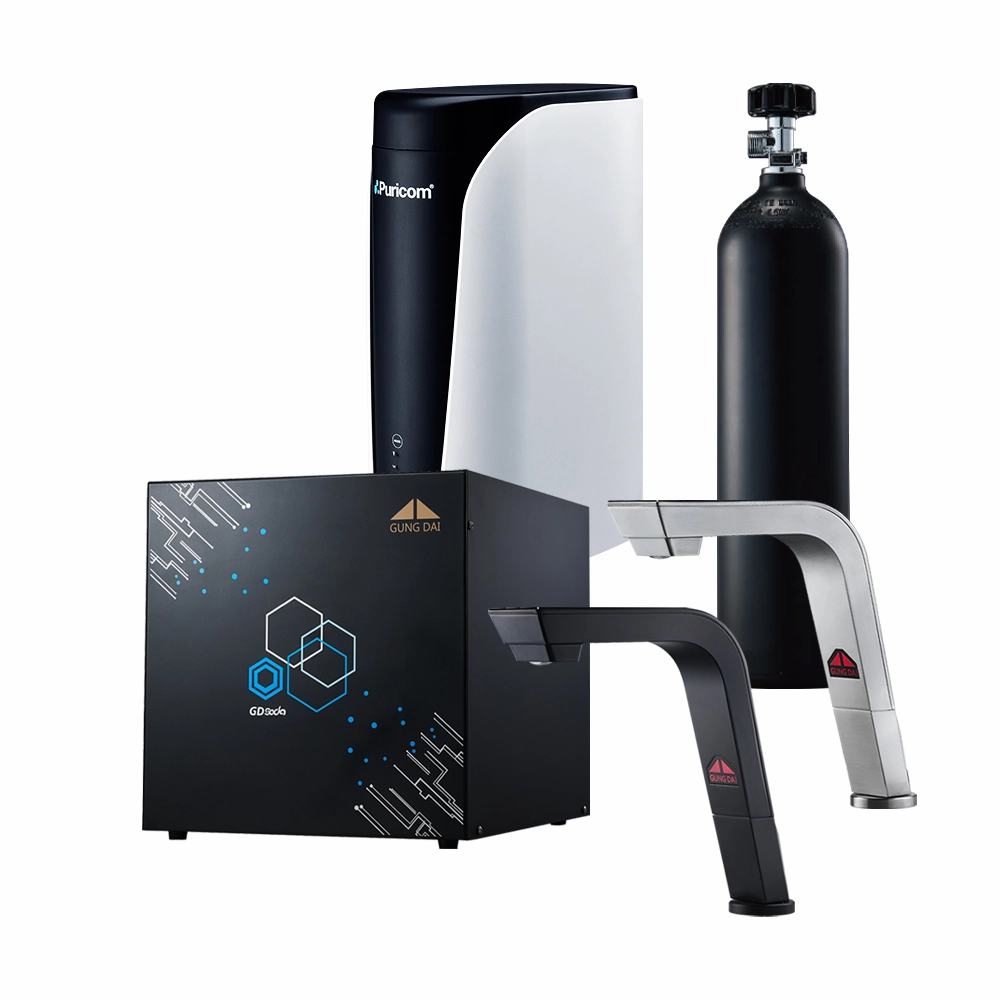 【歡迎私問驚喜價】宮黛GD-SODA 廚下型 智慧飲水機(冰+冷+熱+氣泡水)+普家康 CDA-DM 600G直輸機