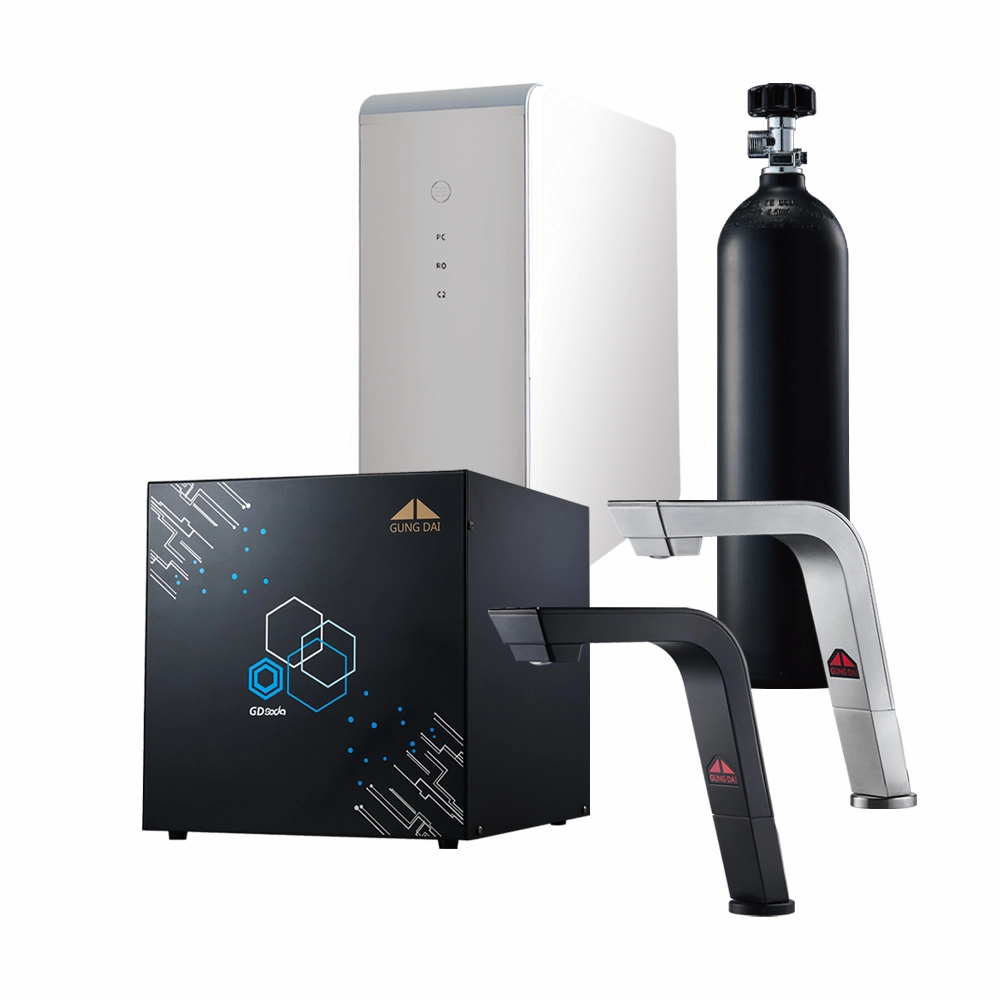 【歡迎私問驚喜價】宮黛GD-SODA 廚下型 智慧飲水機(冰+冷+熱+氣泡水)+400加侖直輸RO機