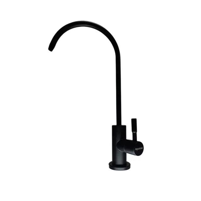 304不銹鋼鵝頸龍頭(中彎型) 有LF檢驗 RO逆滲透 淨水器 能量水 皆適用 【外層黑色烤漆】