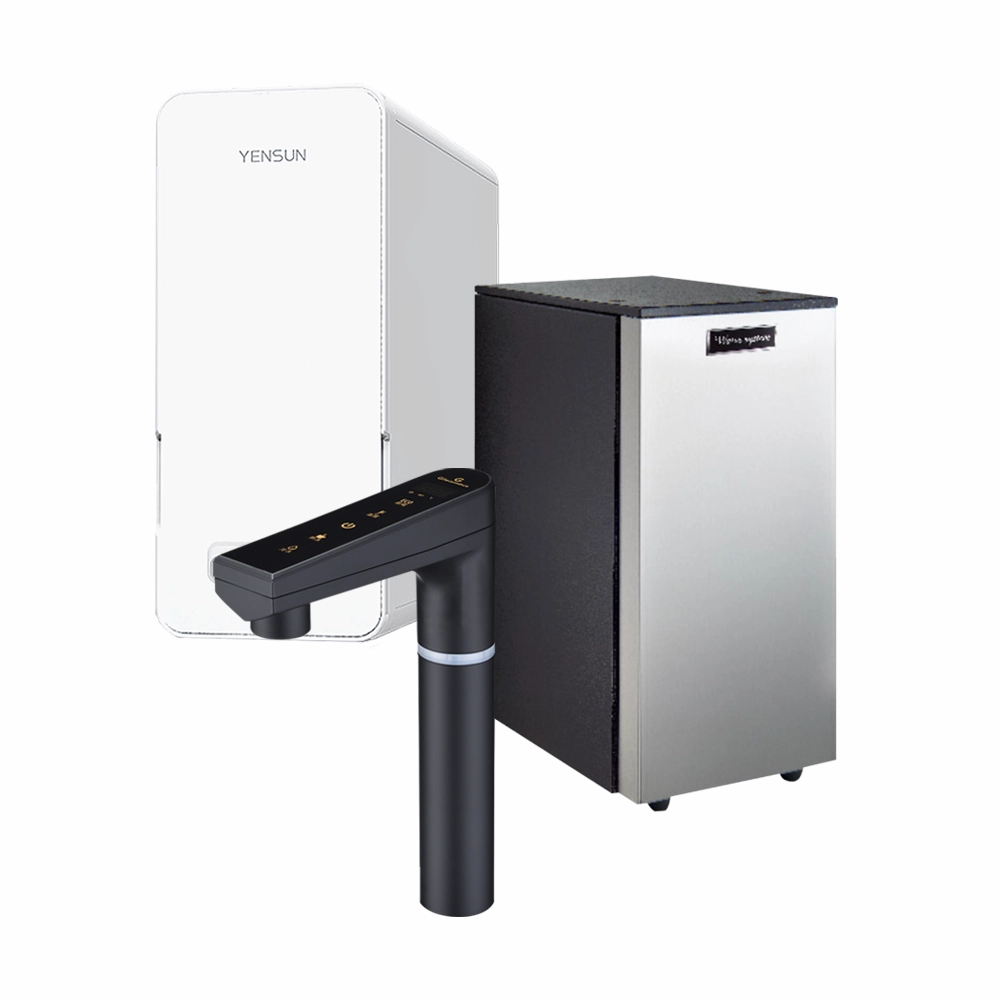 格林姆斯｜冷｜熱｜觸控式廚下型飲水機搭配元山YS-8061 600加侖RO直輸機