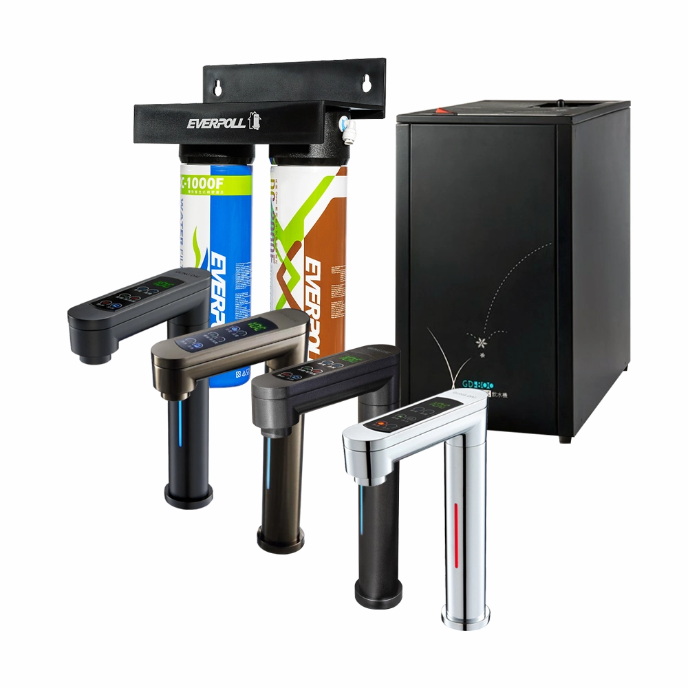 宮黛GD-800 節能可控溫 冰冷熱三溫廚下型飲水機+搭配EVERPOLL DCP3000兩道淨水器【免費安裝】【6期零利率】