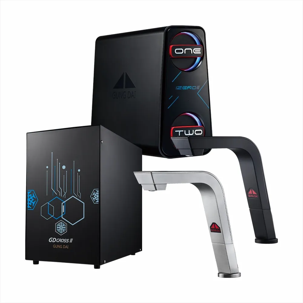 宮黛GD-CROSS III 新廚下全智慧互動式三溫飲水機搭配宮黛IZEROⅡ直輸RO機【免費安裝】【6期零利率】