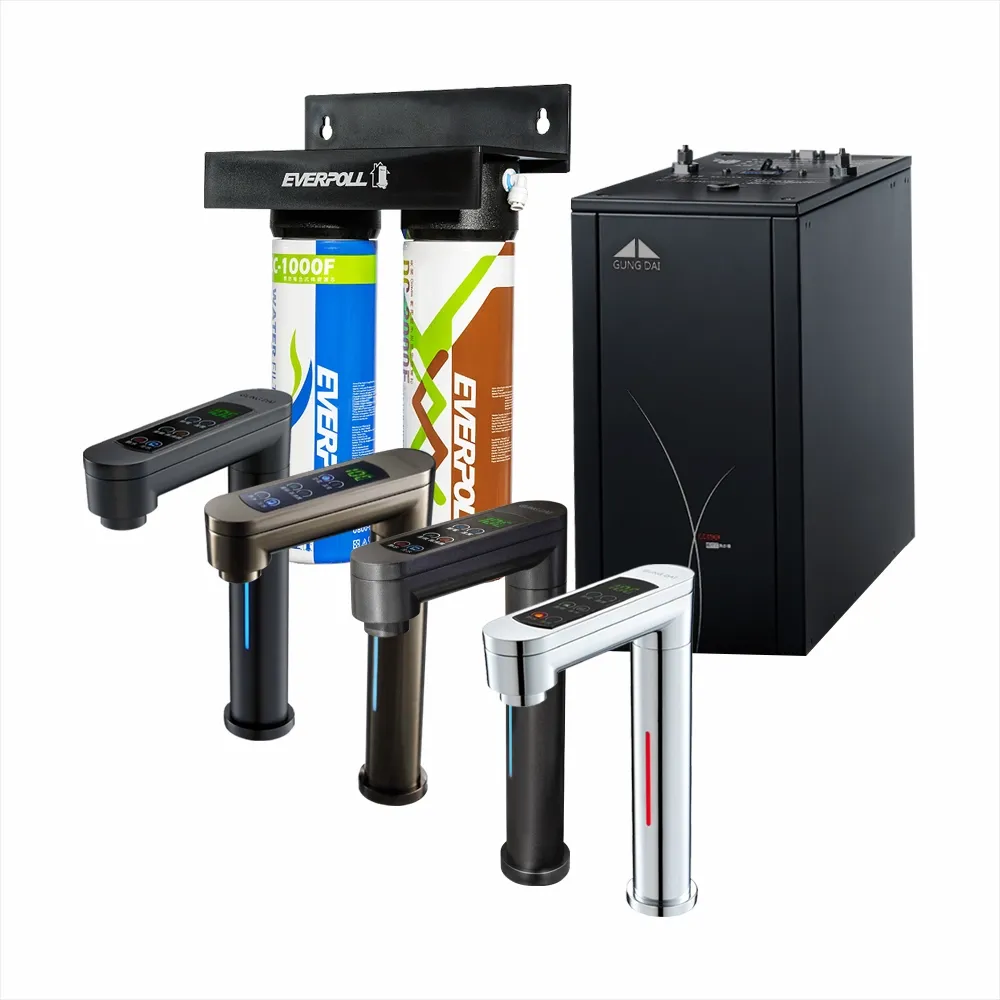 宮黛GD-600 節能可控溫 雙溫廚下型飲水機搭配EVERPOLL DCP3000【免費安裝】【6期零利率】