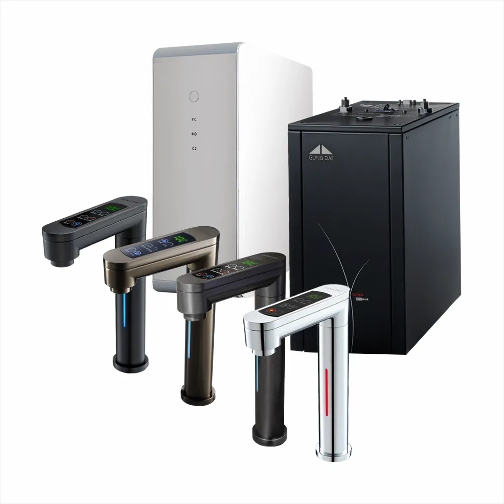 宮黛GD-600 節能可控溫 冷熱二溫廚下型飲水機+搭配普立創DF-400 RO直輸機【6期零利率】
