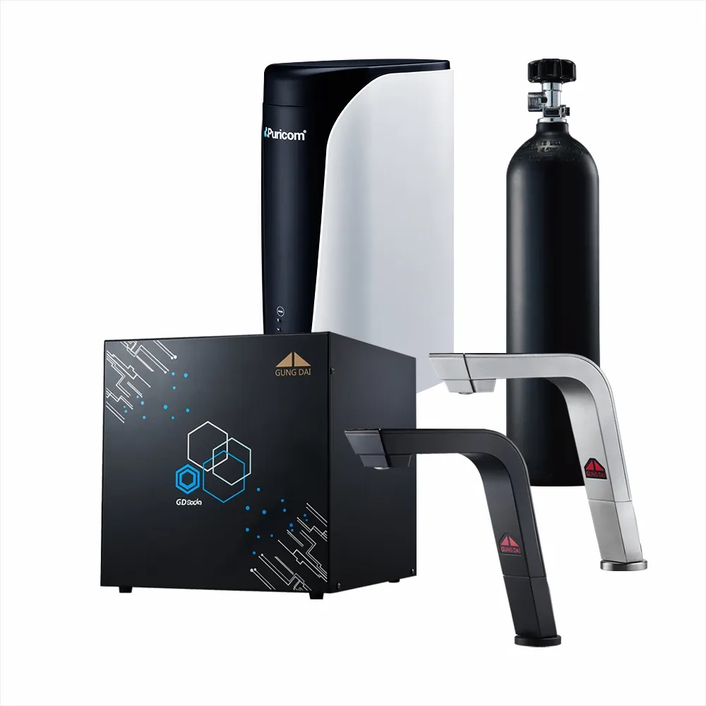 【歡迎私問驚喜價】宮黛GD-SODA 廚下型 智慧飲水機(冰+冷+熱+氣泡水)+普家康 CDA-DM 600G直輸機