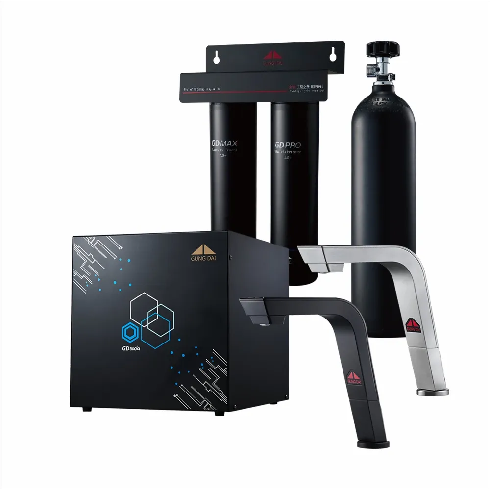 【歡迎尋問驚喜價】宮黛GD-SODA 廚下型 智慧飲水機(冰+冷+熱+氣泡水)+搭配原廠二道淨水器【免費安裝】【24期零利率】