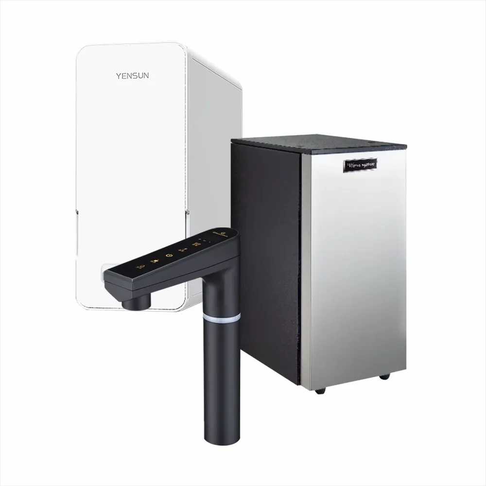 格林姆斯｜冷｜熱｜觸控式廚下型飲水機搭配元山YS-8061 600加侖RO直輸機