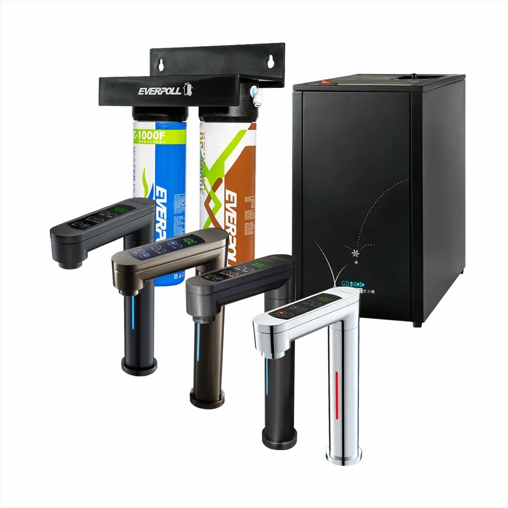 宮黛GD-800 節能可控溫 冰冷熱三溫廚下型飲水機+搭配EVERPOLL DCP3000兩道淨水器【免費安裝】【6期零利率】