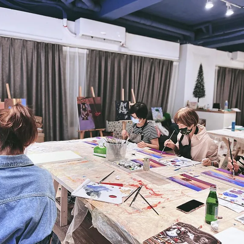  【體驗】【一人成團】來畫畫吧! 油畫創作體驗/單堂課完成/可自選圖/初學者可
