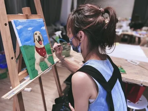 【體驗】一人成團/來畫畫吧 壓克力繪畫體驗/單堂課完成/可自選圖