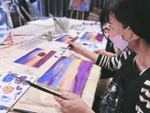 【體驗】一人成團/來畫畫吧! 油畫創作體驗/單堂課完成/可自選圖/初學者可
