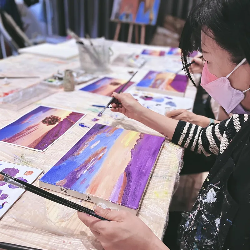  【體驗】【一人成團】來畫畫吧! 油畫創作體驗/單堂課完成/可自選圖/初學者可
