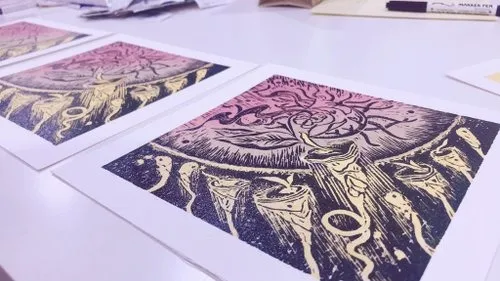 【體驗】【一人成團】版畫體驗/初學者可/帶走五幅作品/凸版/雙人送帆布袋