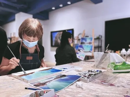 【體驗】一人成團/來畫畫吧! 油畫創作體驗/單堂課完成/可自選圖/初學者可