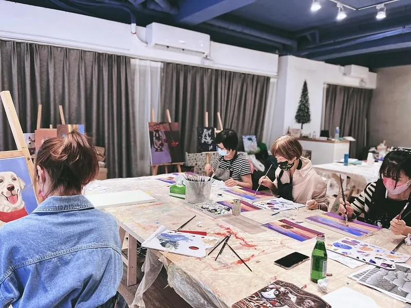 【體驗】一人成團/來畫畫吧! 油畫創作體驗/單堂課完成/可自選圖/初學者可