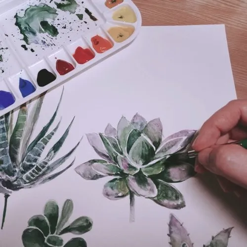【體驗】一人成團 療癒植物水彩畫 享受畫筆與顏料的樂趣