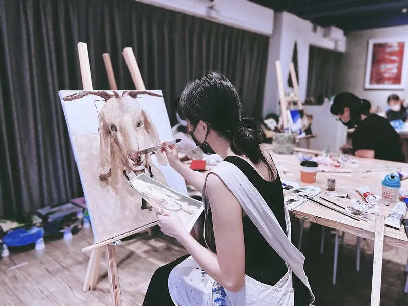 【體驗】一人成團/來畫畫吧! 油畫創作體驗/單堂課完成/可自選圖/初學者可
