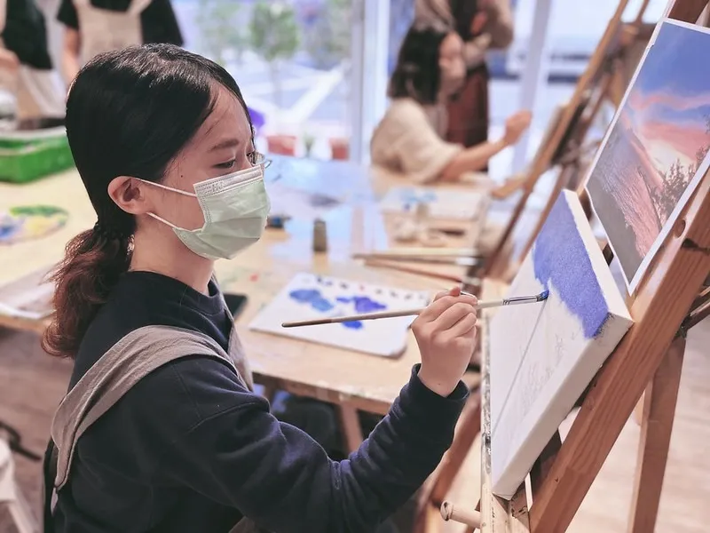 【體驗】一人成團/來畫畫吧! 油畫創作體驗/單堂課完成/可自選圖/初學者可