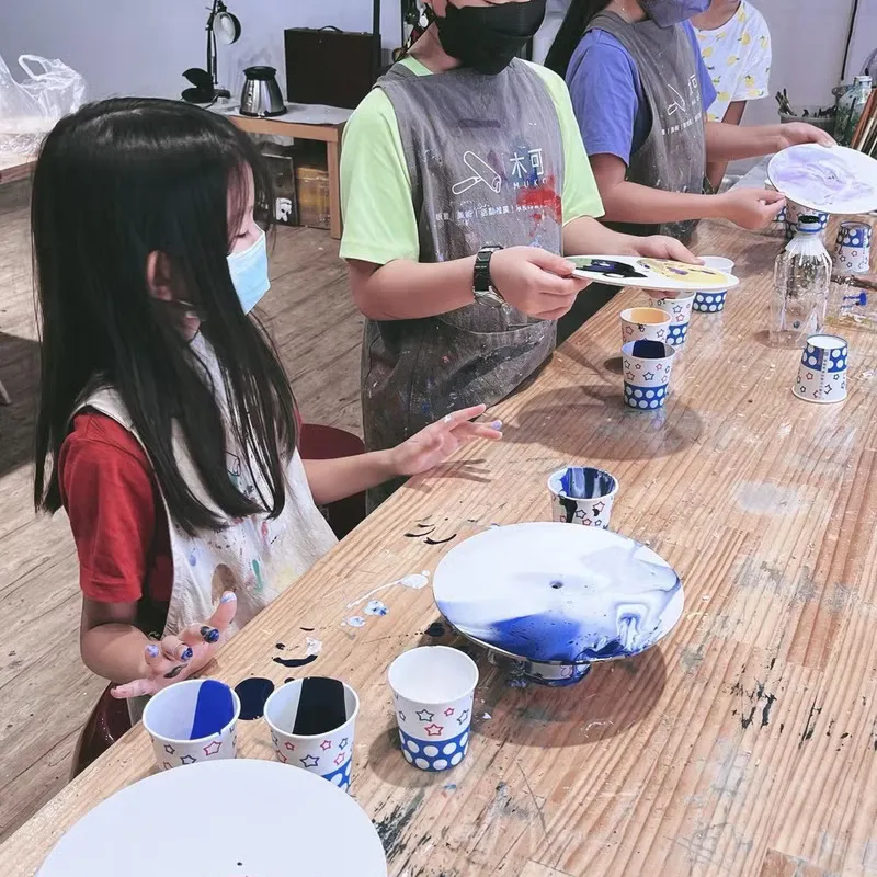 【體驗】【一人成團】流動畫體驗/兩件作品/時鐘與畫布/初學者可