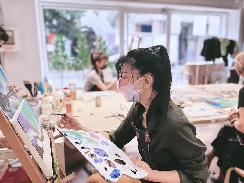 【體驗】一人成團/來畫畫吧! 油畫創作體驗/單堂課完成/可自選圖/初學者可